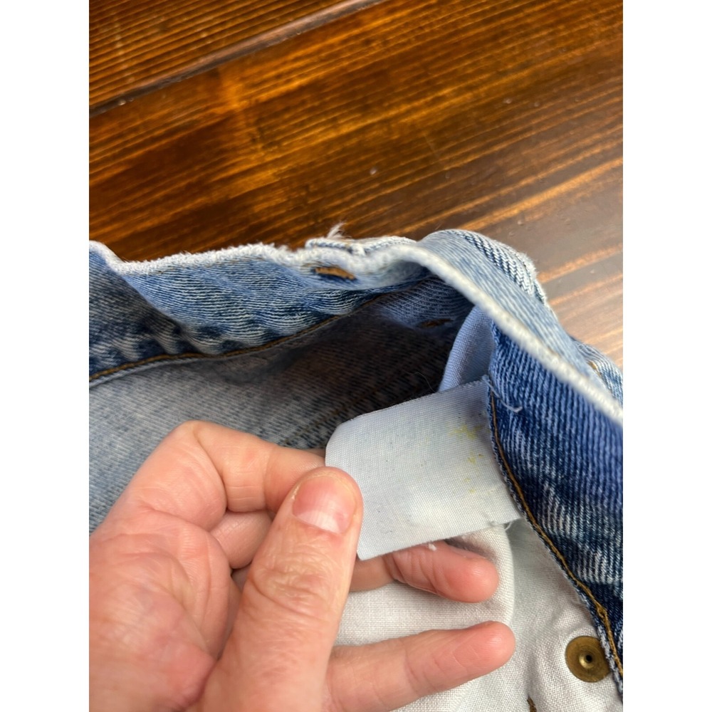 CASUCCI Jeans Womens 24 Blue Denim Vintage Rigid Denim Ankle Cuts - Picture 13 of 14